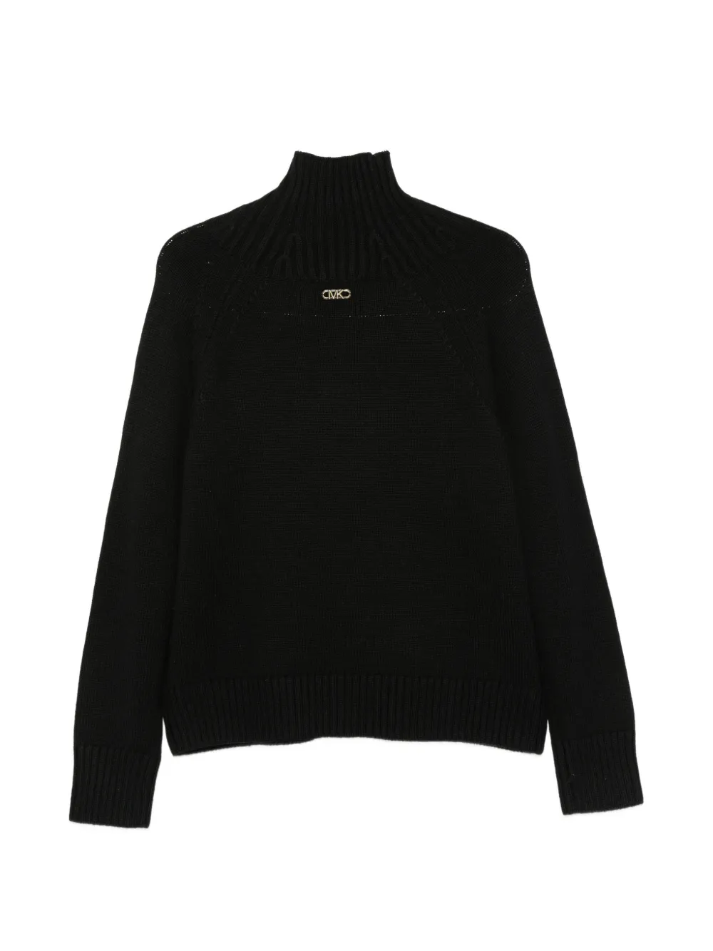 Michael Kors Trui met raglan mouwen en hoge hals Zwart