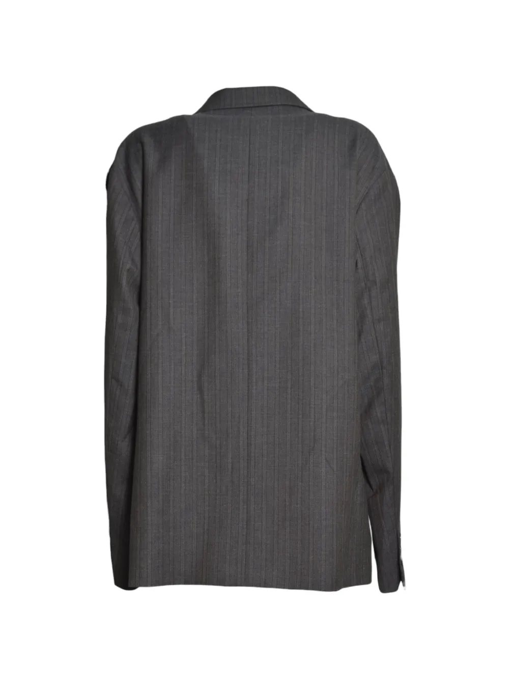 OUR LEGACY Blazer met krijtstreep en dubbele rij knopen Grijs