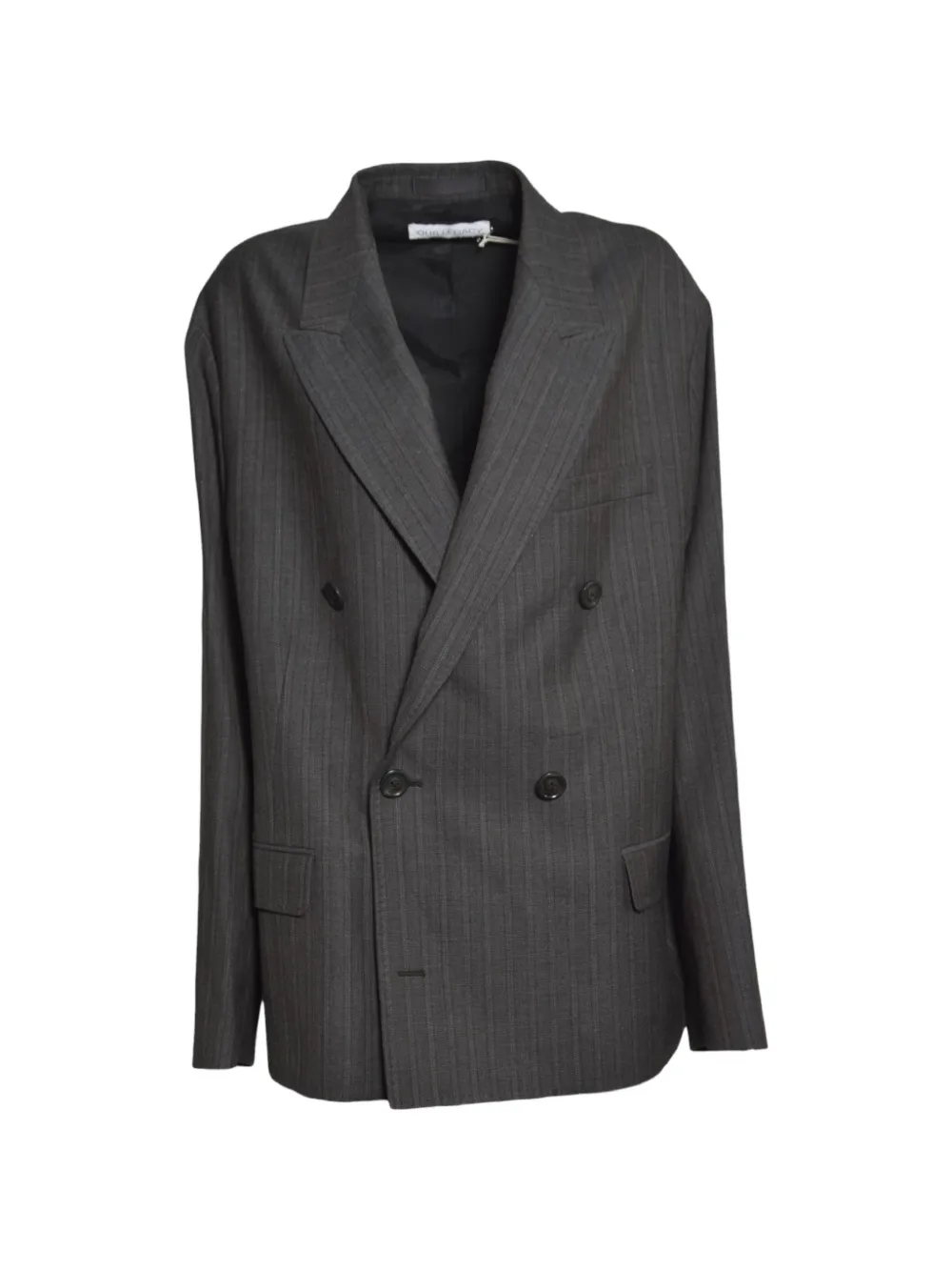 OUR LEGACY pinstripe double-breasted blazer - Grigio