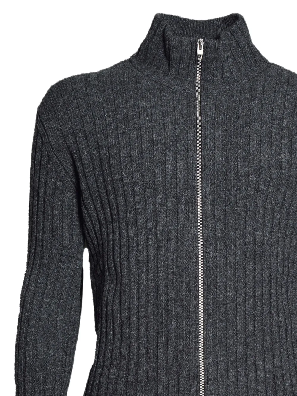 Jil Sander Ribgebreide trui Grijs
