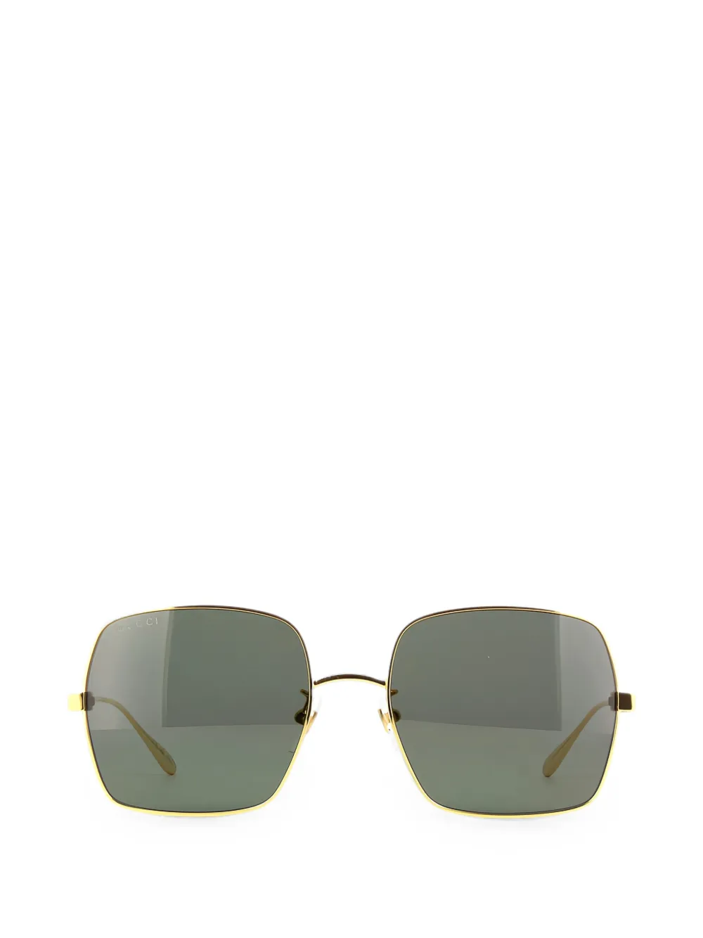 Gucci oversized-frame sunglasses - Gold