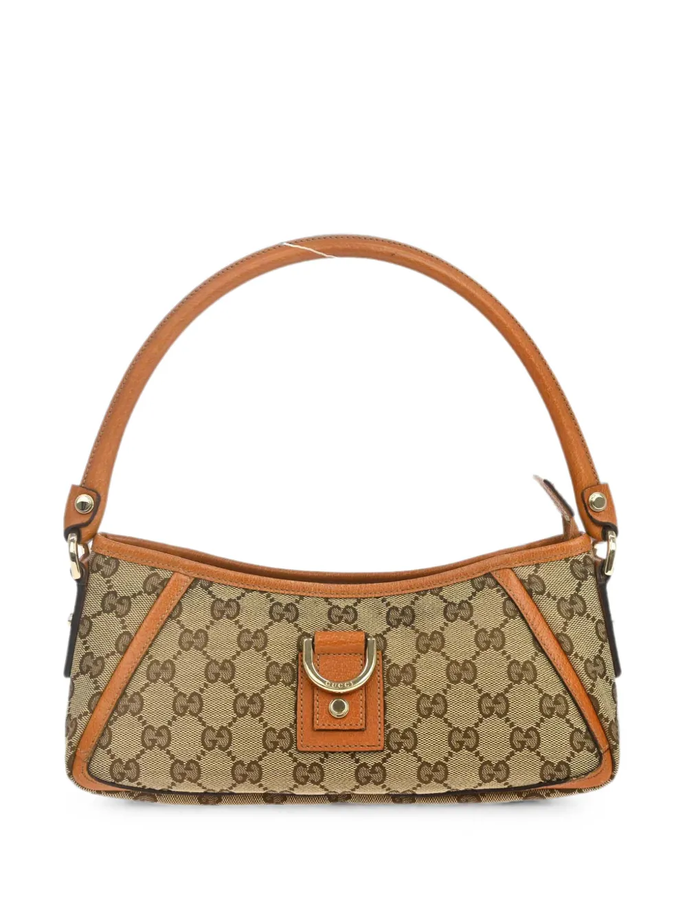 Pre-owned Gucci 1990-2000s Abbey D-ring Shoulder Bag In Neutrals