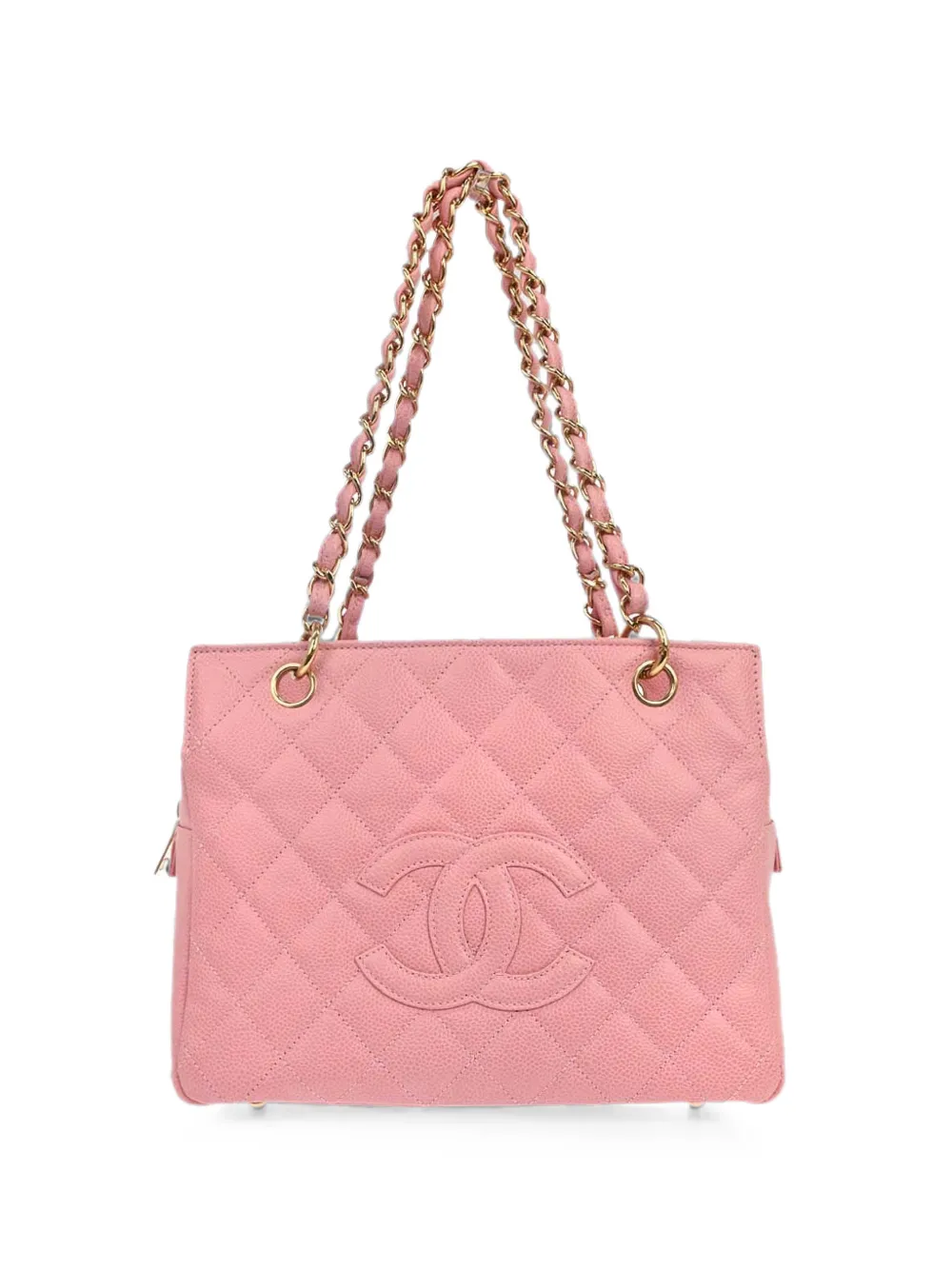 Pre-owned Chanel 2005 Petite Timeless Tote Bag In Pink