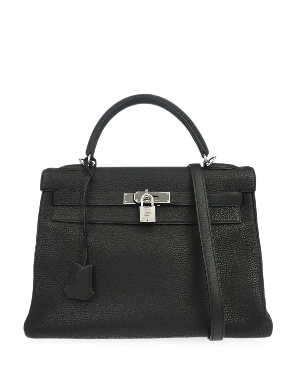 Hermès Pre-Owned 2008 32 Kelly Retourne two-way handbag - Nero