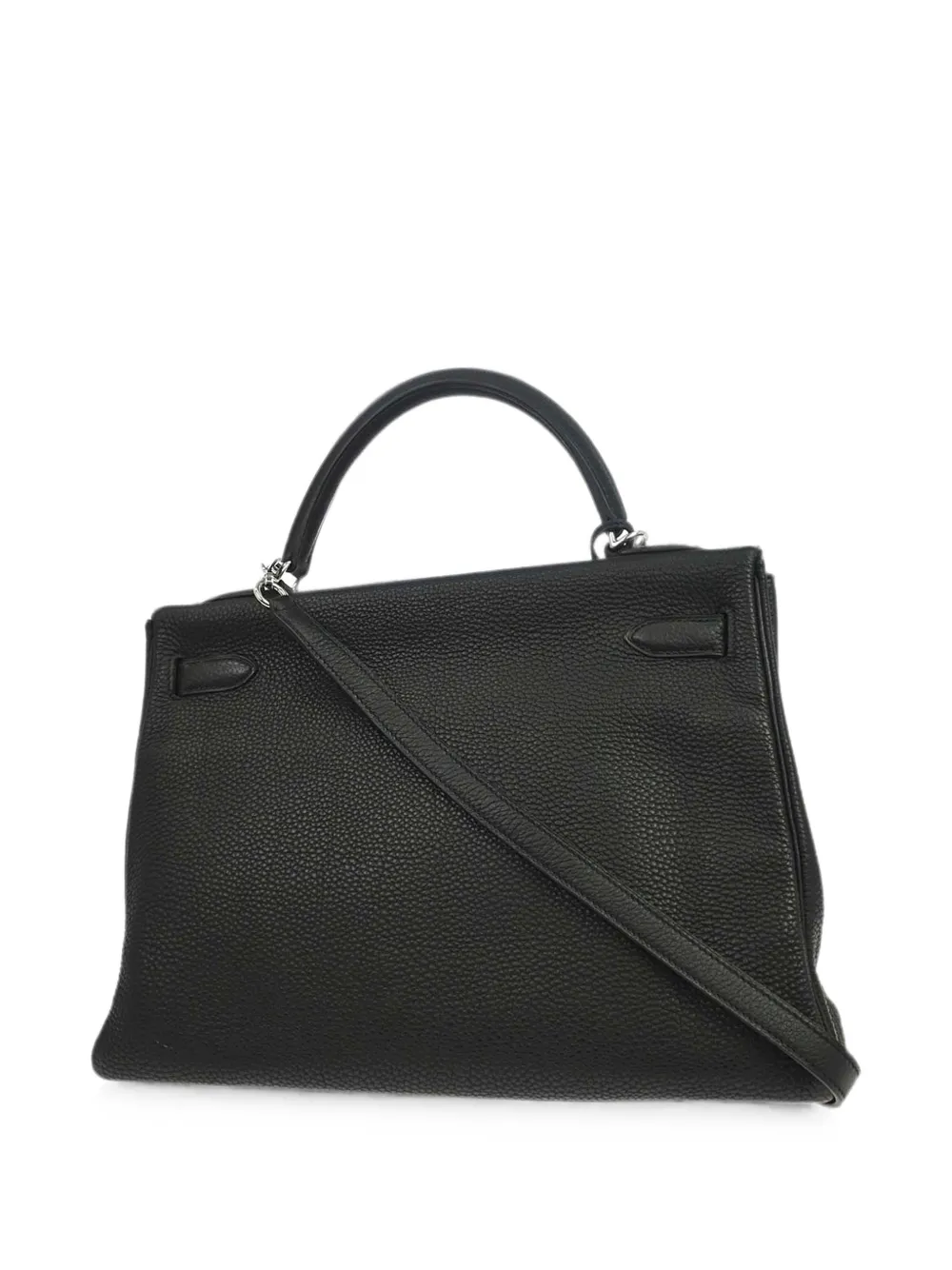 Hermès Pre-owned 2008 32 Kelly Retourne Two-way Handbag in Black, view 2