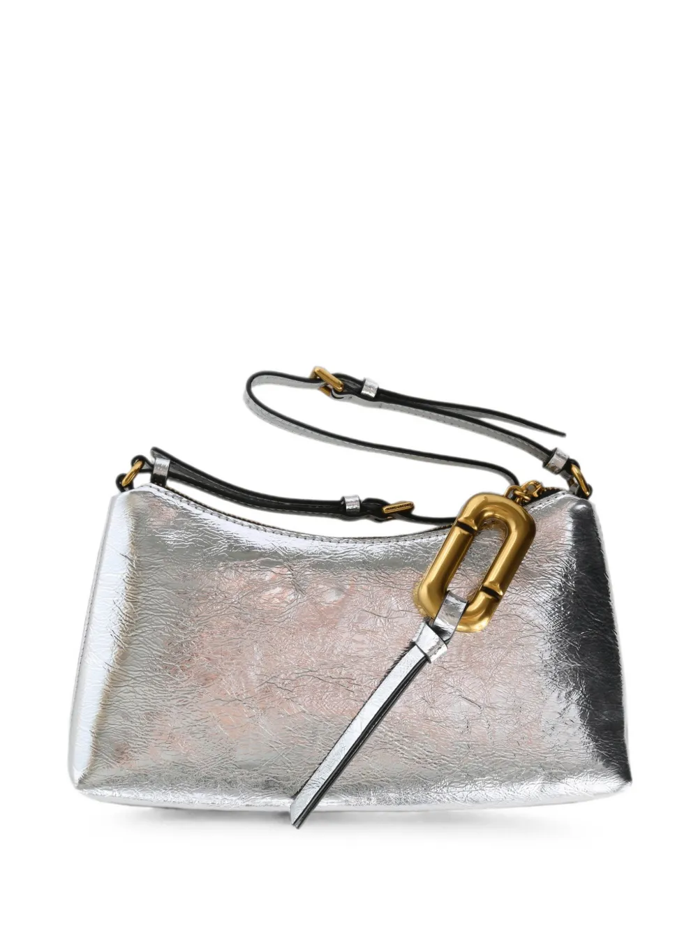 Marc Jacobs Borsa mini effetto stropicciato - Argento