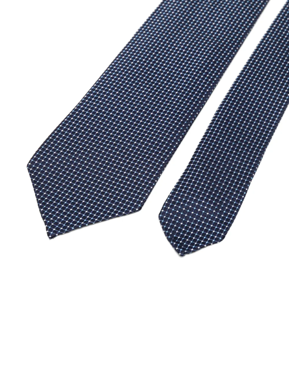 BOSS Puntige stropdas Blauw