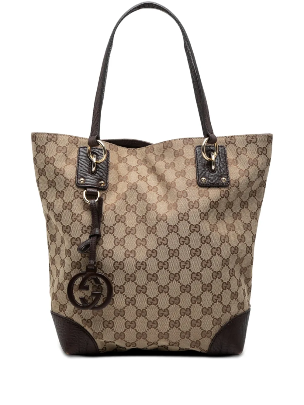Gucci Pre-Owned 2000-2015 GG Canvas GG Charm tote bag - Toni neutri