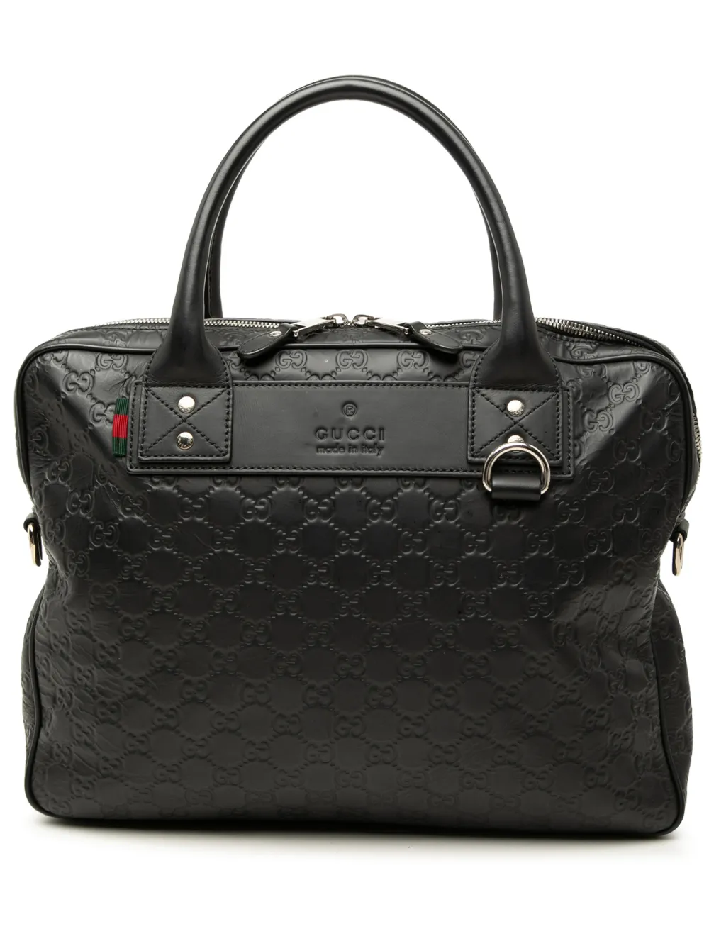 Gucci Pre-Owned 2000-2015 Guccissima Web business bag - Schwarz