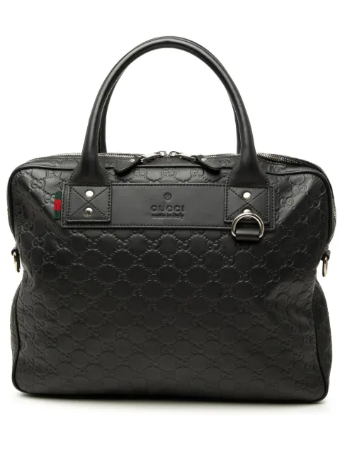 Gucci Pre-Owned 2000-2015 Guccissima Web business bag