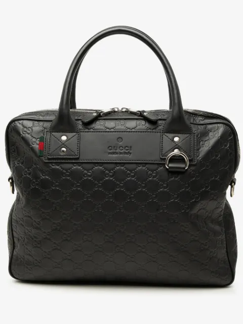 Gucci Pre-Owned 2000-2015 Guccissima Web business bag