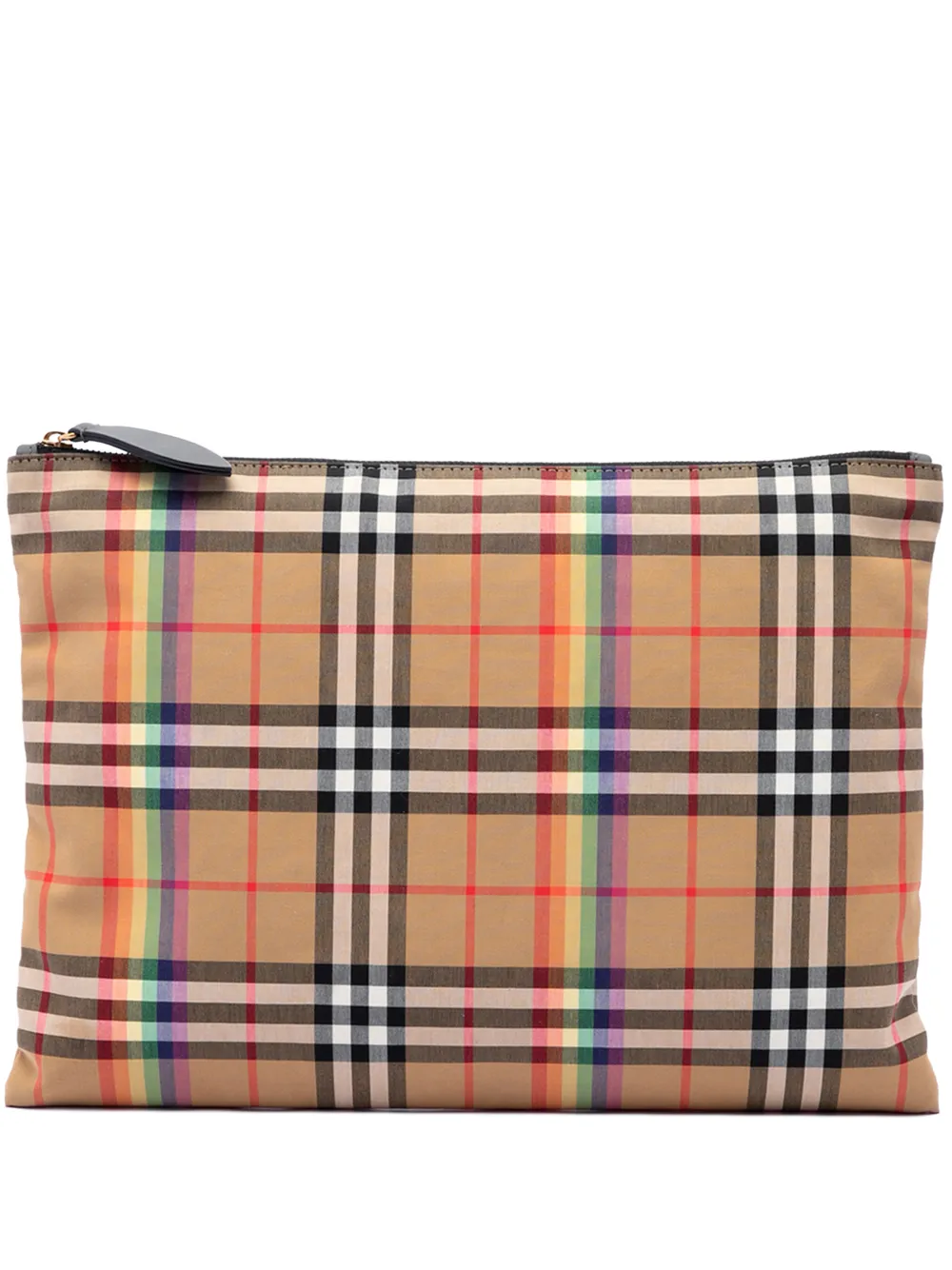 Burberry Pre-Owned 2023-2026 House Check Canvas Rainbow clutch bag - Toni neutri