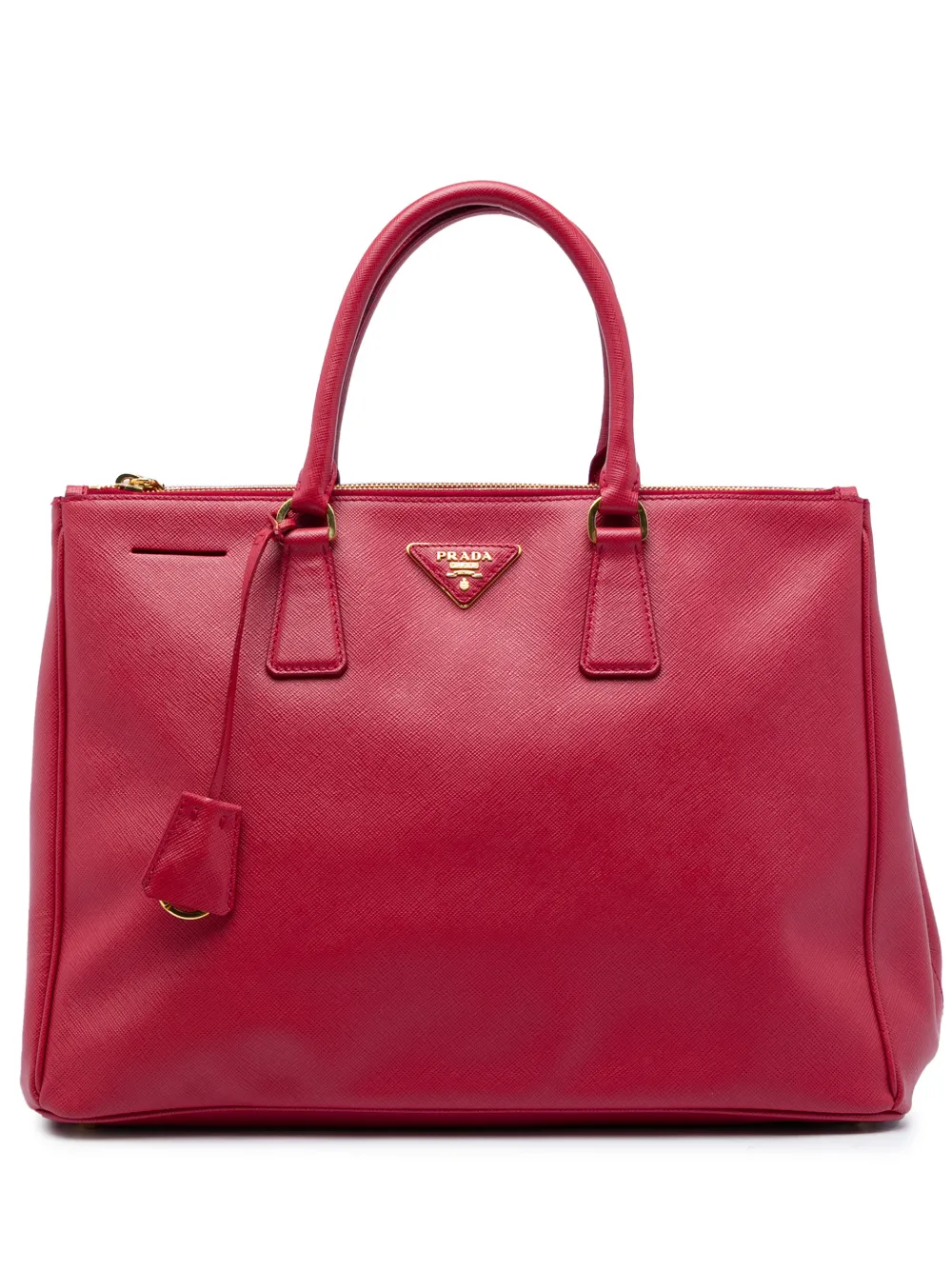 Prada Pre-Owned 2013-2026 Large Saffiano Lux Galleria Double Zip tote bag - Rot