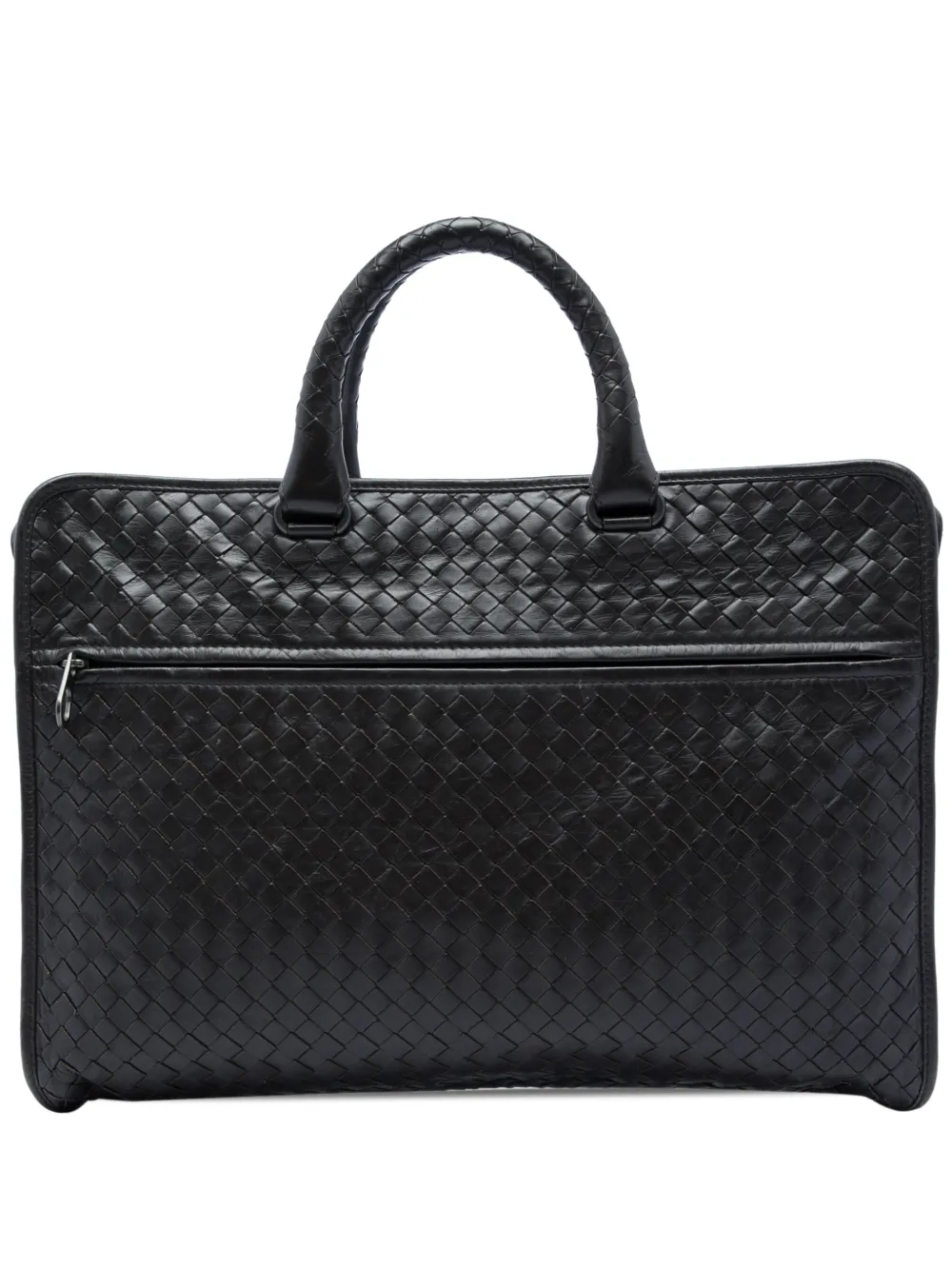 Bottega Veneta Pre-Owned 2012-2026 Nappa Intrecciato business bag - Braun
