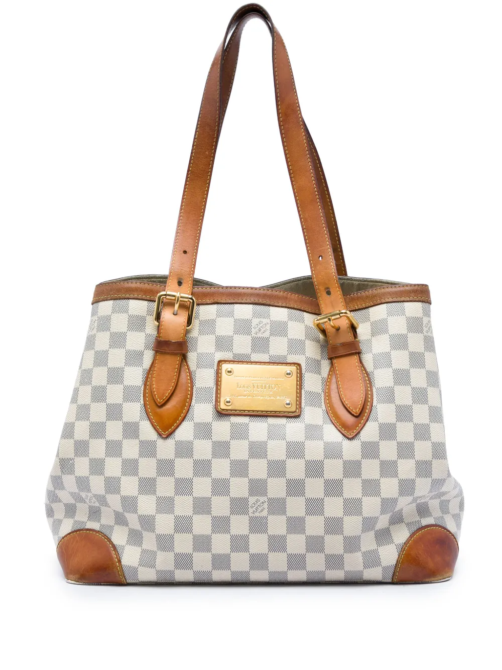 Louis Vuitton Pre-Owned 1990-2020 Damier Azur Hampstead MM tote bag - Bianco