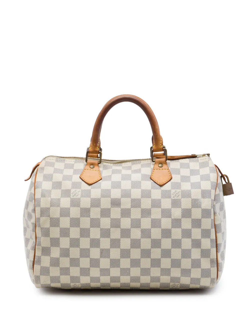 Louis Vuitton Pre-Owned 2010 Damier Azur Speedy 30 boston bag - Bianco
