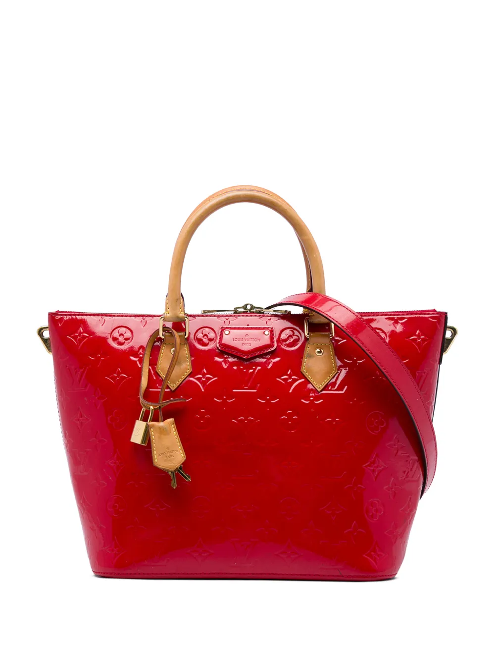 Louis Vuitton Pre-Owned 2014 Monogram Vernis Montebello MM satchel - Red