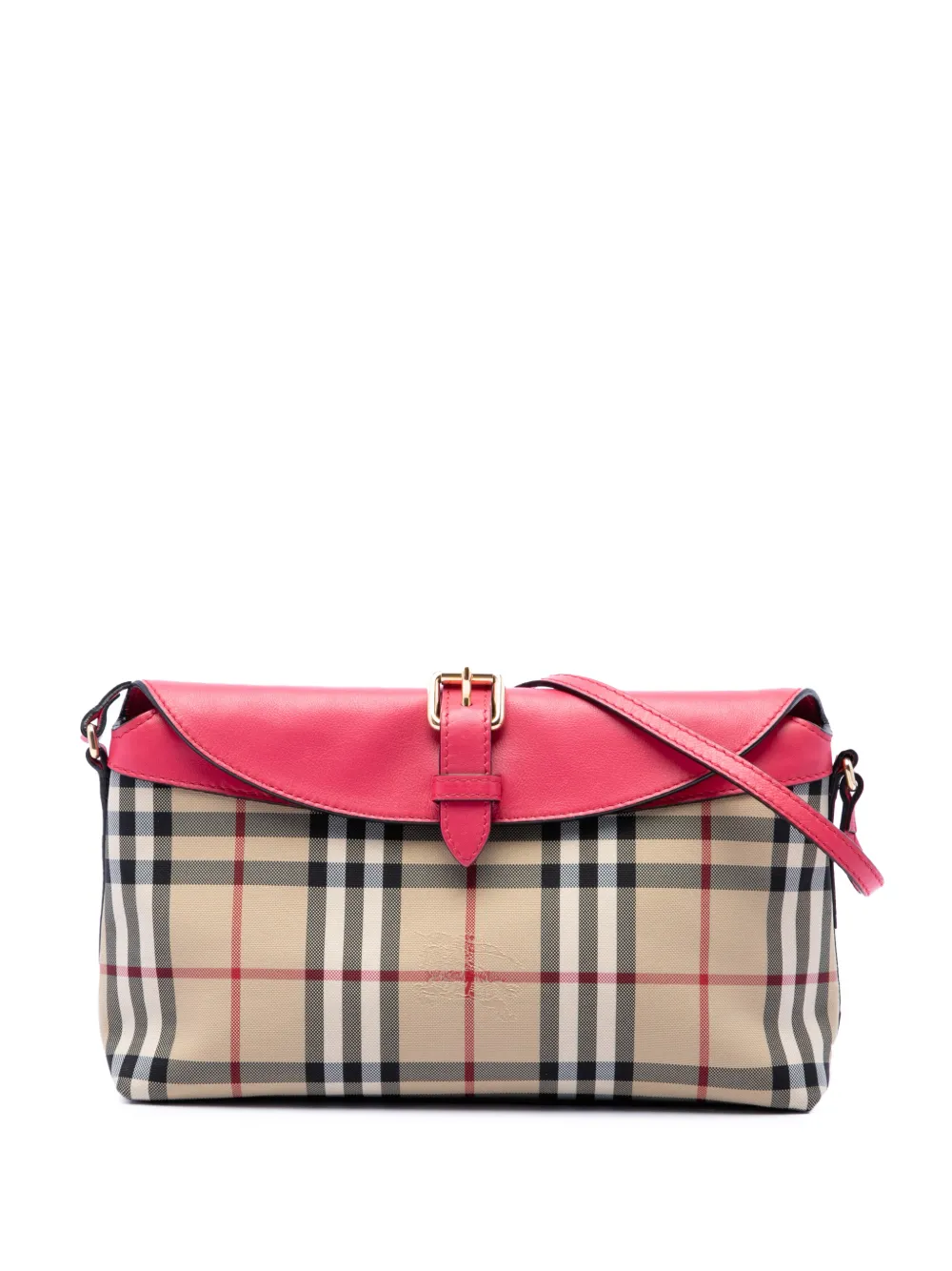 Burberry Pre-Owned 2000-2017 Haymarket Check Canvas Leah crossbody bag - Rosa