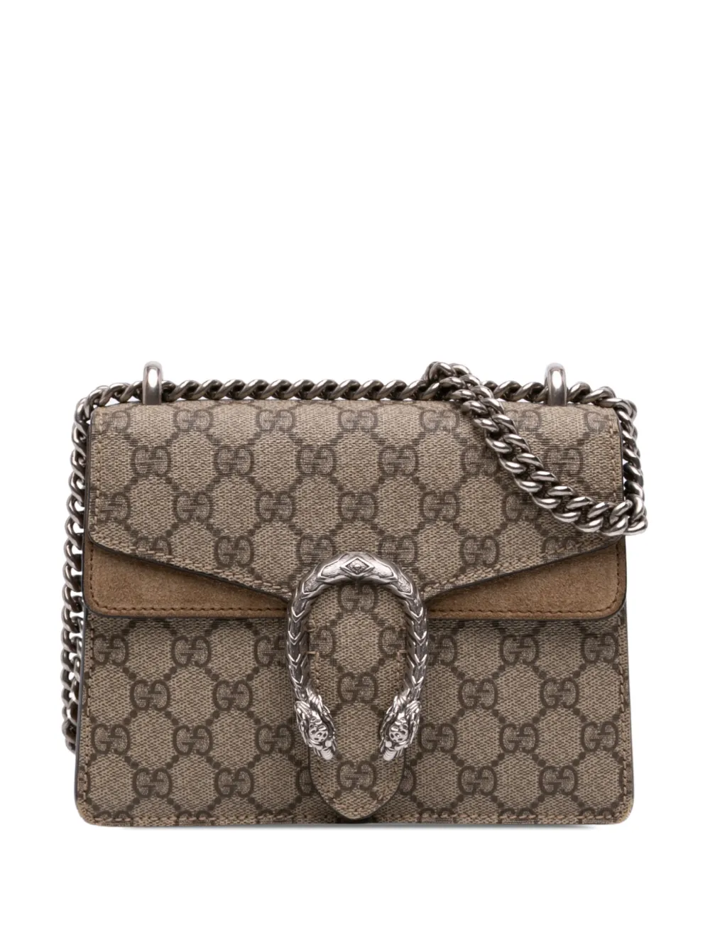 Gucci Pre-Owned 2016-2026 Small GG Supreme Dionysus crossbody bag - Toni neutri