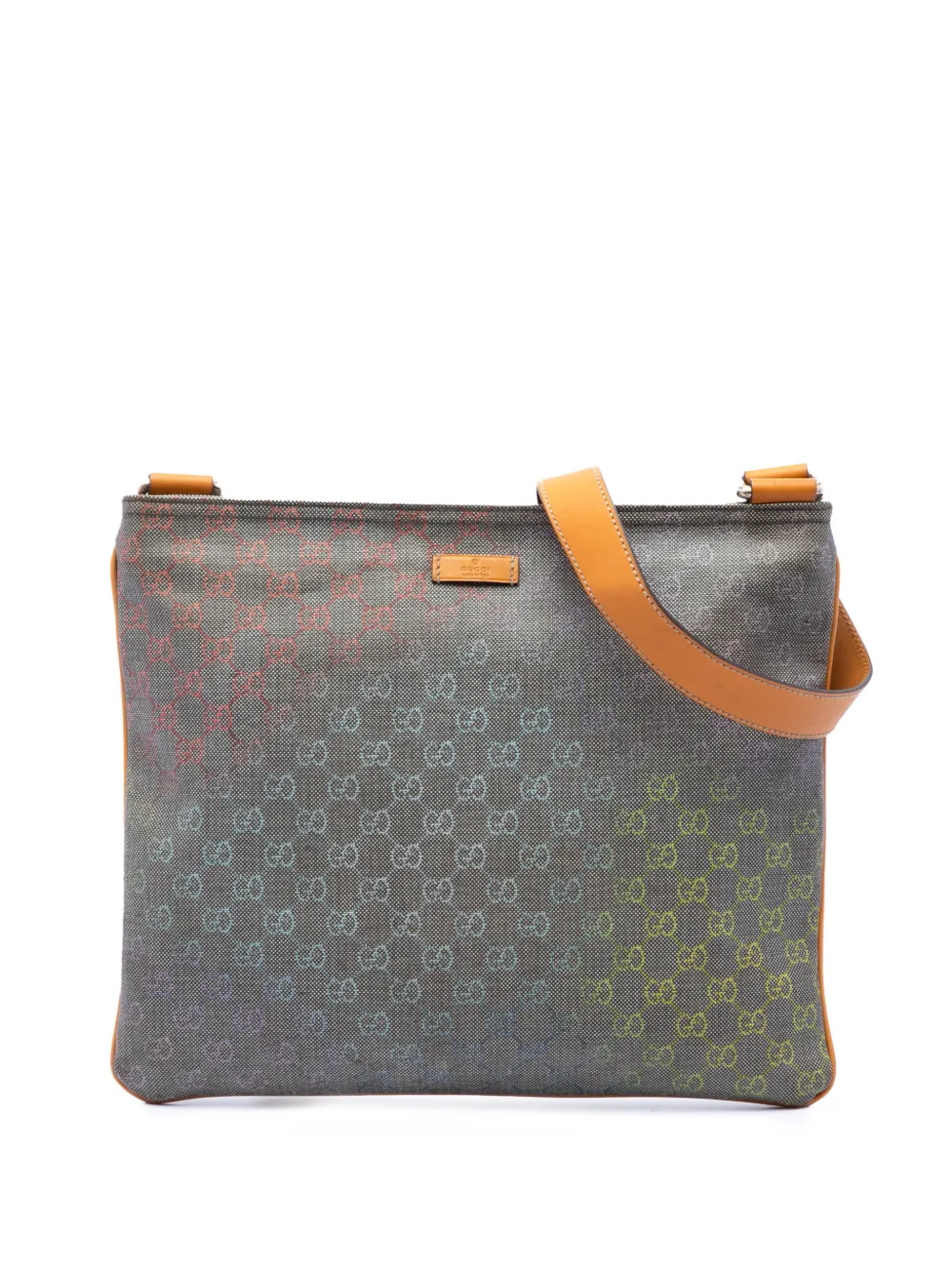 Gucci Pre-Owned 2016-2026 Multicolor GG Supreme crossbody bag - Grigio