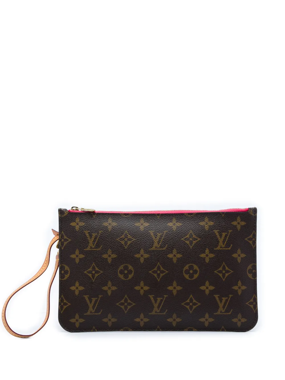 Louis Vuitton Pre-Owned 2015 Monogram Neverfull MM pouch - Braun