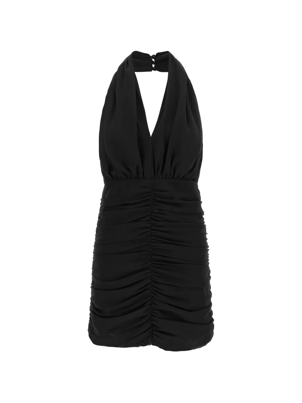 ROTATE BIRGER CHRISTENSEN ruched halterneck dress - Nero