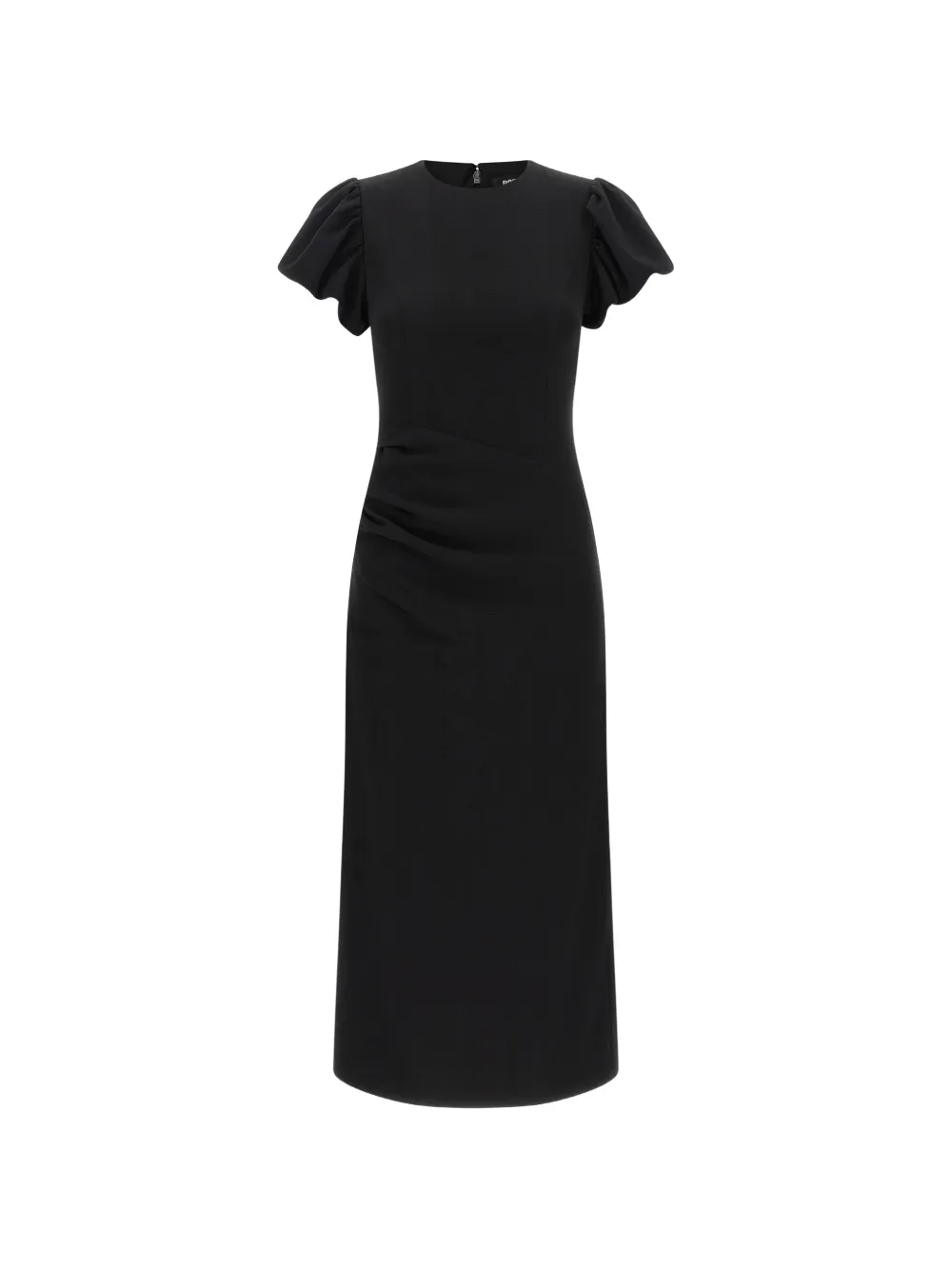 ROTATE BIRGER CHRISTENSEN draped puff-sleeve dress - Schwarz