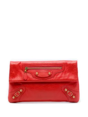 Saint Laurent Pre-Owned 2020S レザー シックライン クラッチバッグ