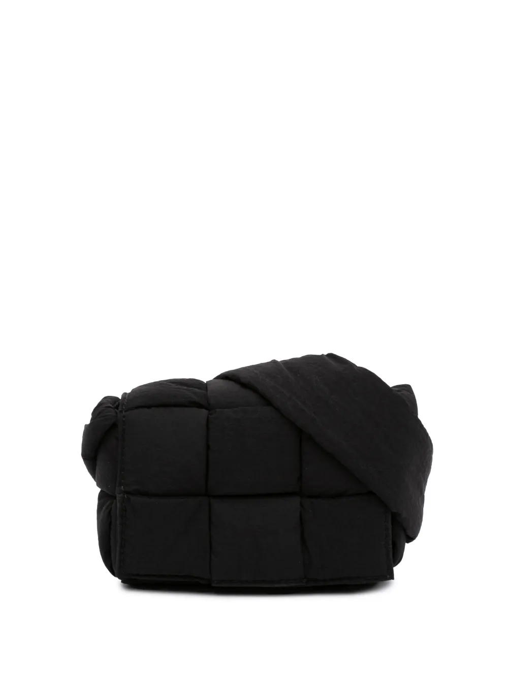 Bottega Veneta Pre-Owned 2012-2026 Candy Nylon Intrecciato Padded Tech Cassette crossbody bag - Schwarz