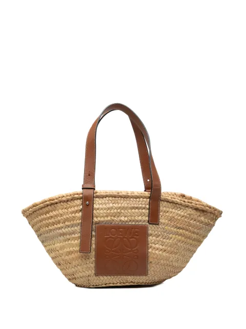 Loewe Pre-Owned 2020 Medium Raffia Anagram Basket tote bag