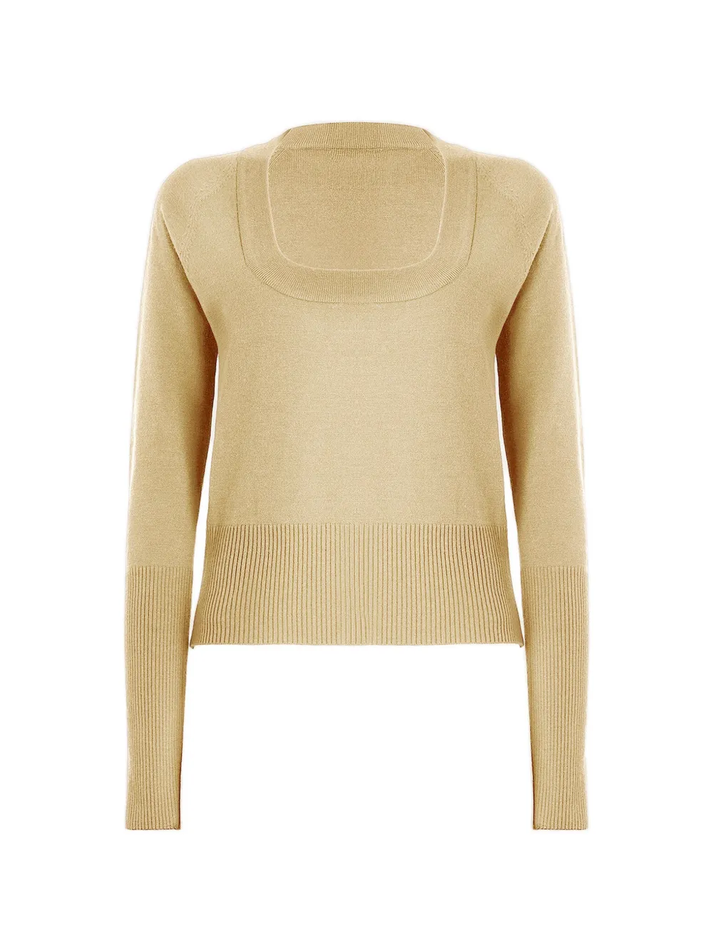 Wolford ribbed-knit long-sleeve sweater - Marrone