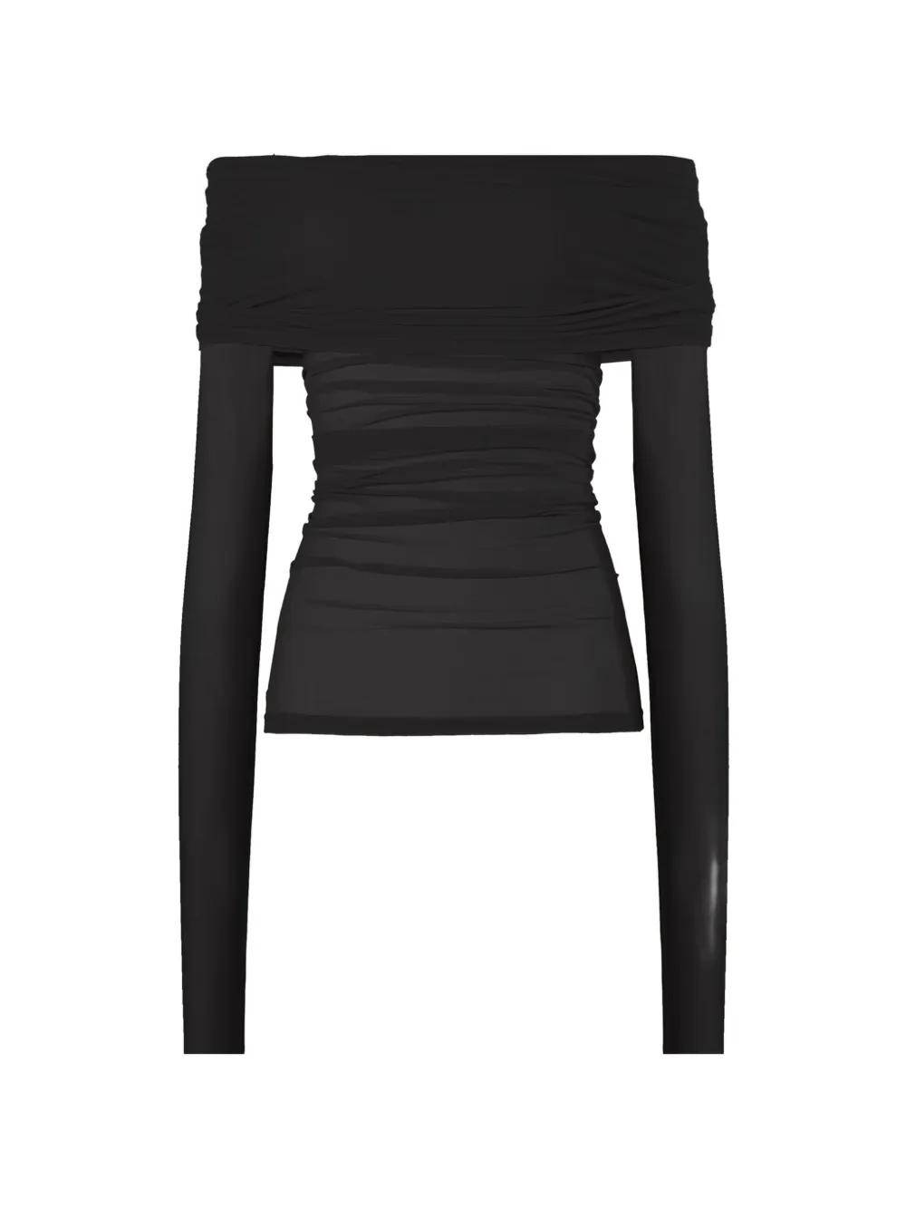 Wolford draped semi-sheer top