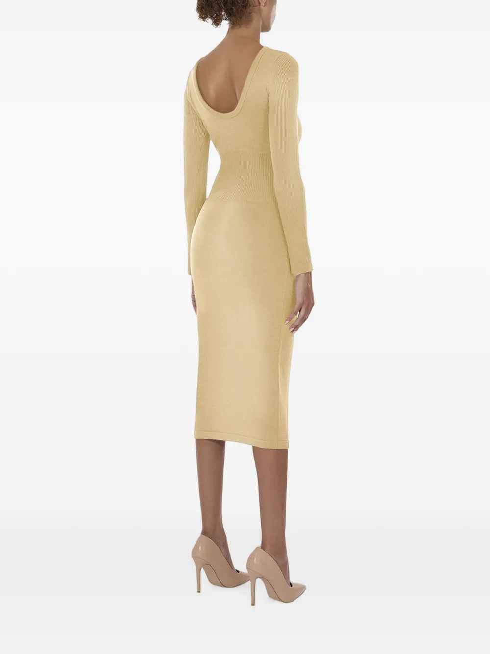 Wolford midi-jurk van merinowolblend Beige