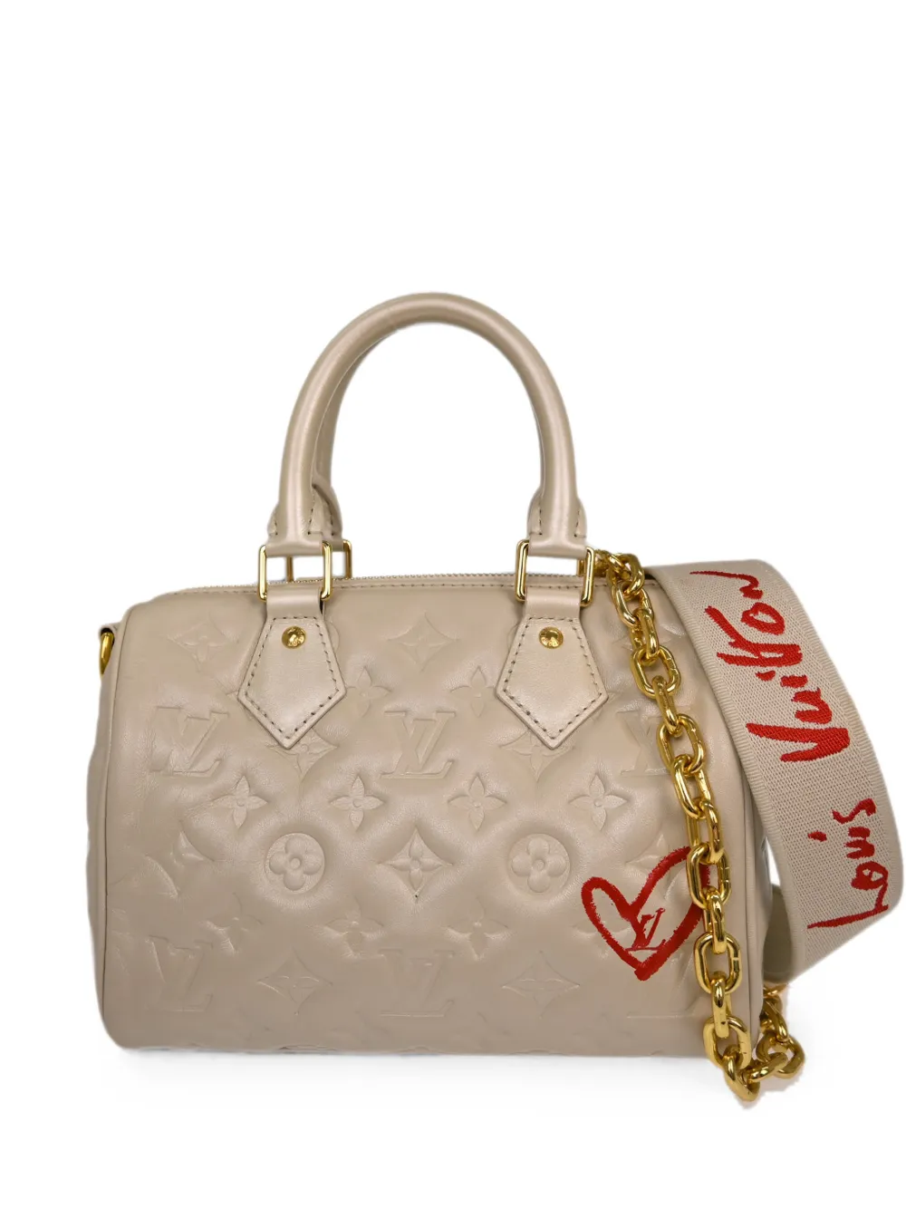 Louis Vuitton Pre-Owned 2010-2020s 22 Fall In Love Speedy Bandouliere two-way handbag - Nude