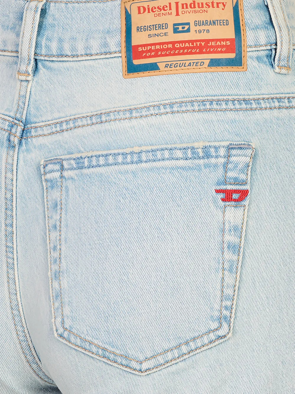 Diesel Jeans met vijf zakken Blauw