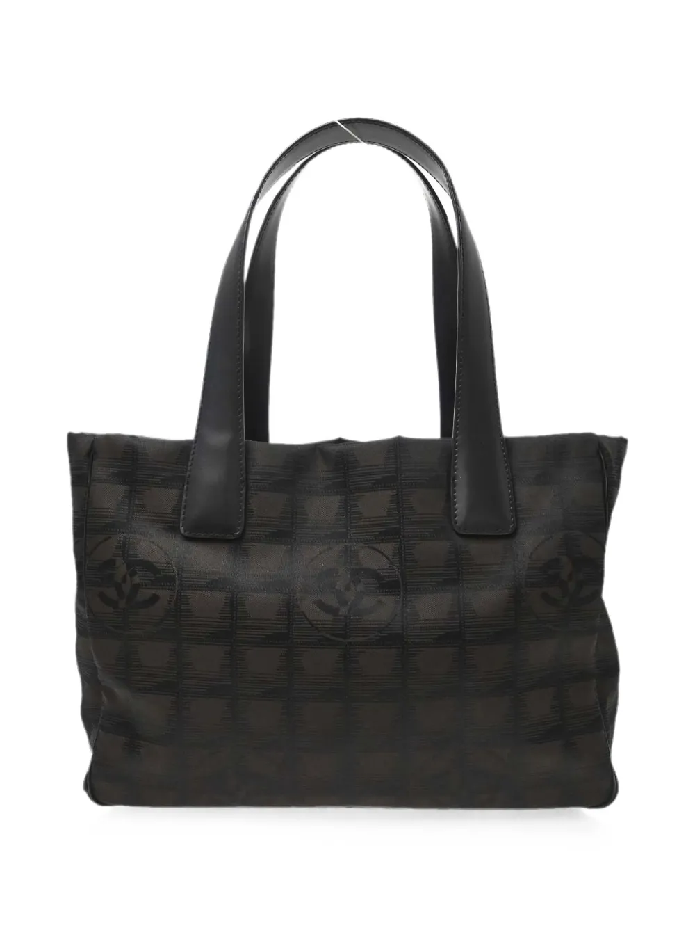 Pre-owned Chanel 2005 Pm Travel Line Tote Bag In Brown