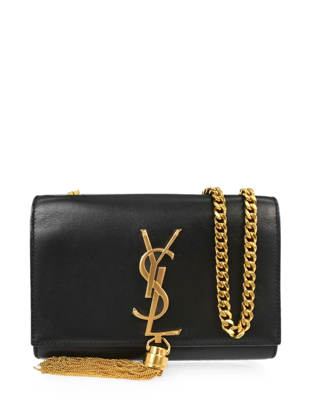 Saint Laurent Pre-Owned 2010-2020s Kate tassel-detail cross body bag - Schwarz