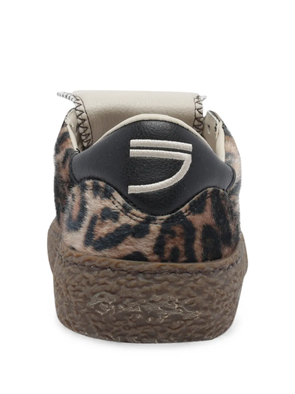 Puraai Polly Tab sneakers met jaguarprint Bruin