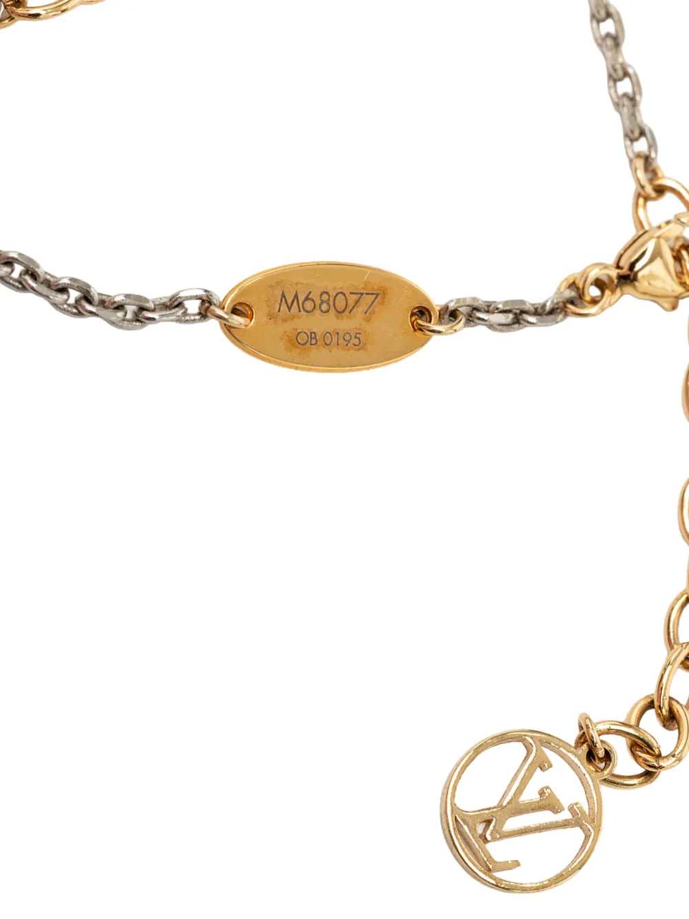 Louis Vuitton Pre-owned 2015 Gold Plated and Brass Logomania Bracelet Costume Bracelet, view 5