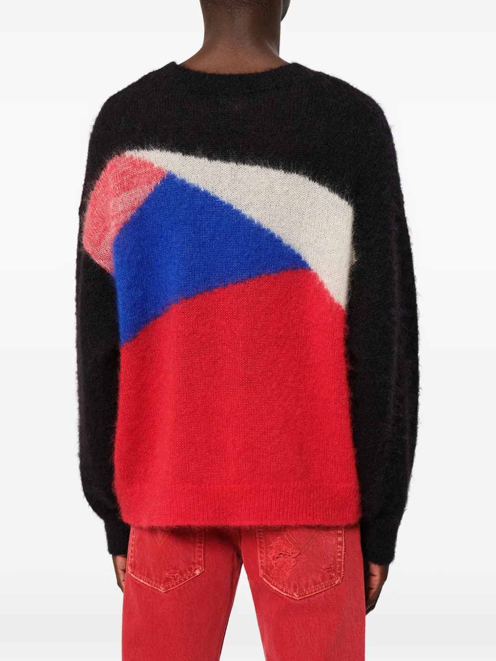 MARANT Leonard gebreide trui met intarsia Zwart