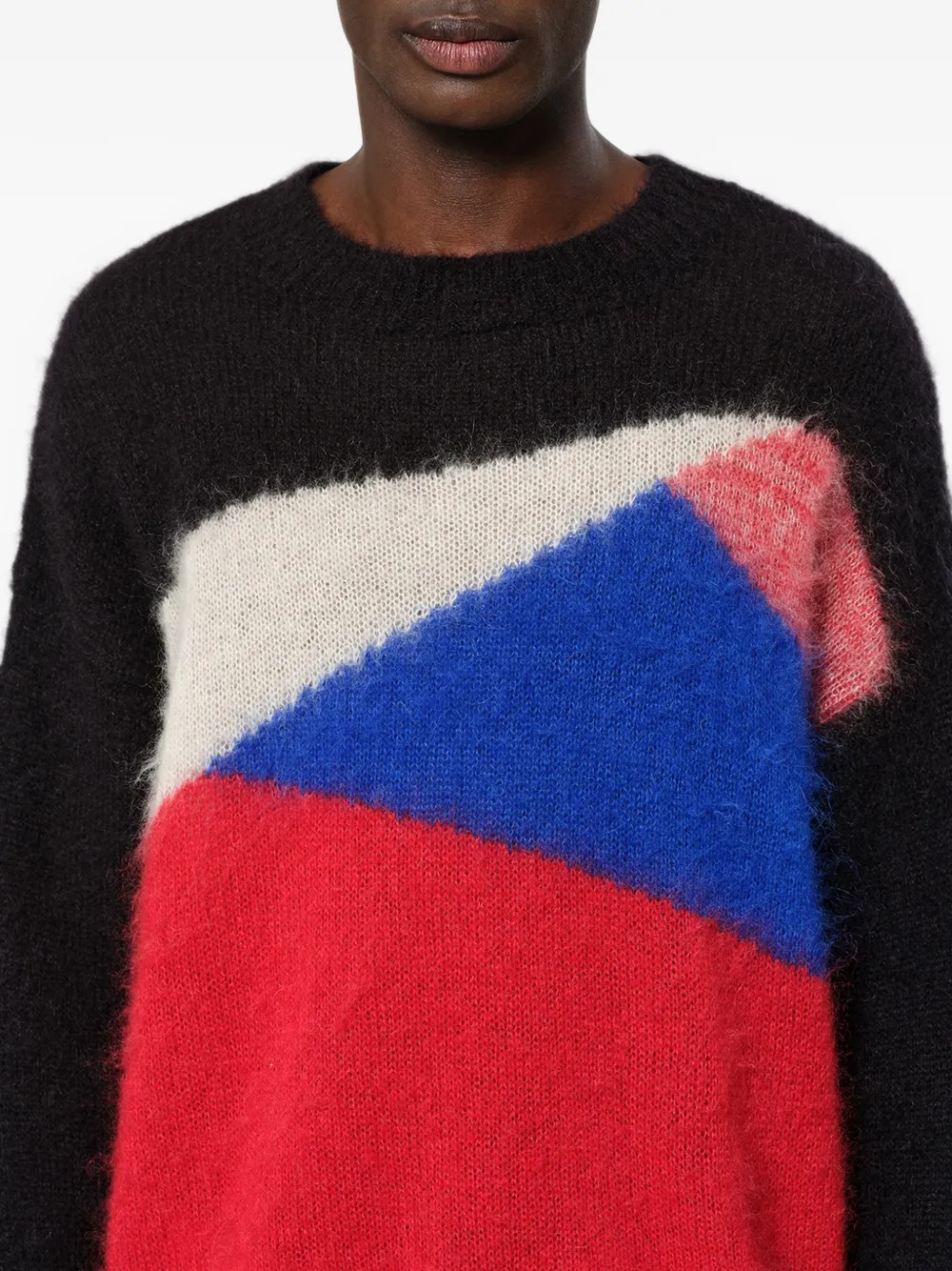 MARANT Leonard gebreide trui met intarsia Zwart