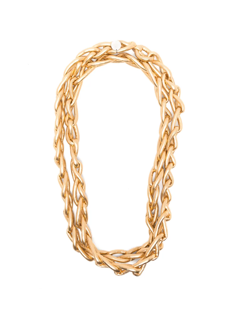 Maria Calderara chunky interwoven-link necklace - Gold