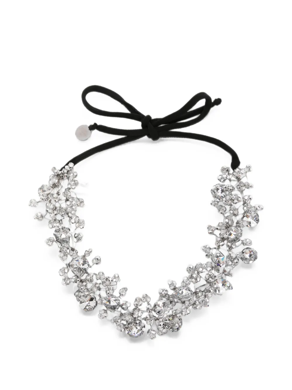 Maria Calderara crystal-embellished necklace - Silber