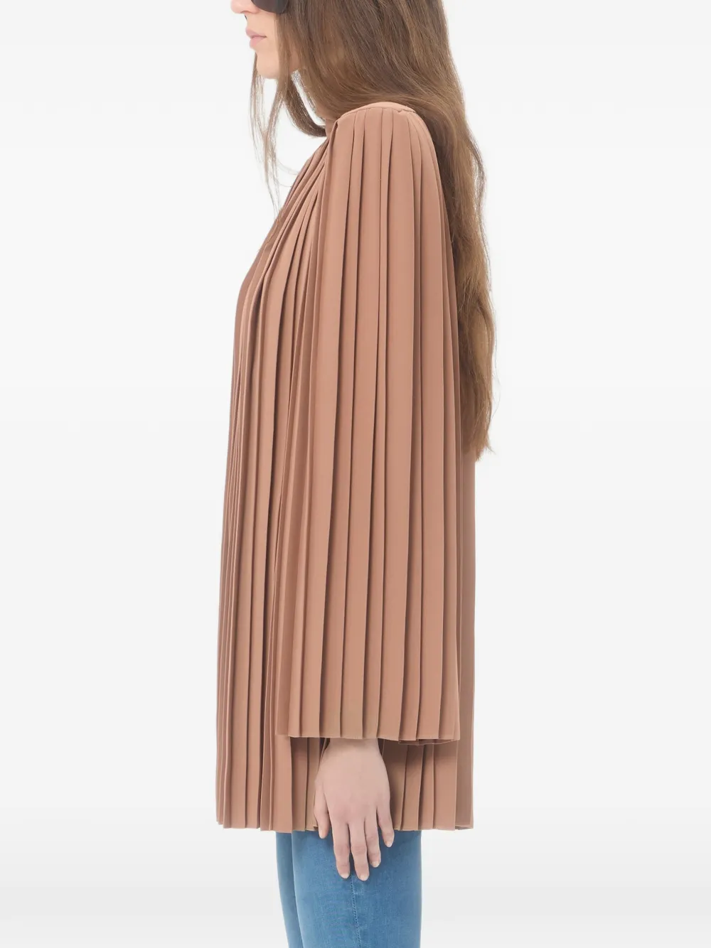 Valentino Garavani Cady Couture geplooide top Oranje