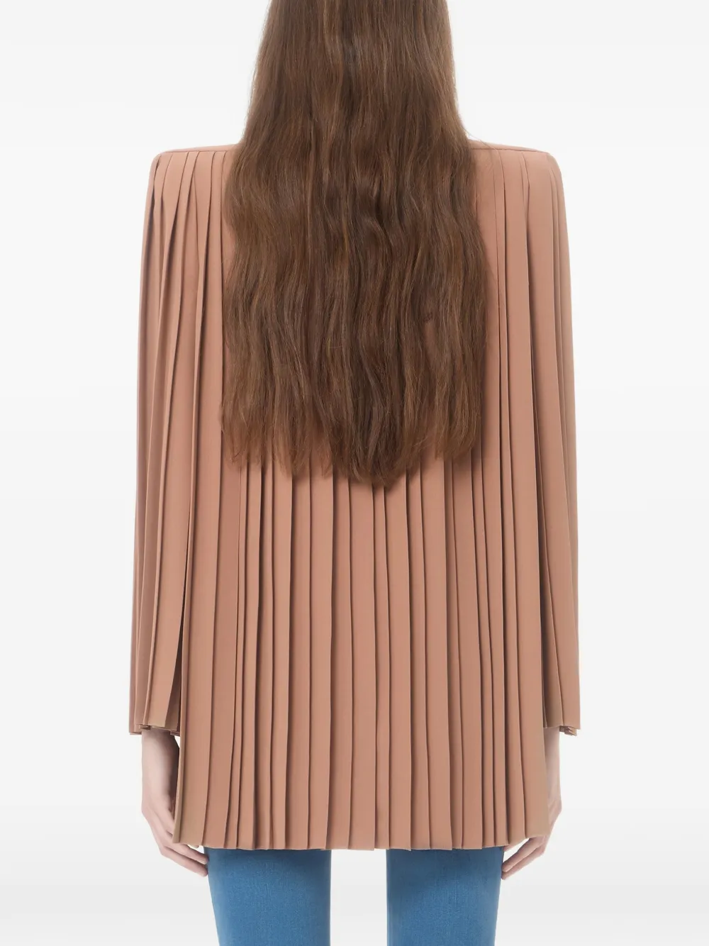 Valentino Garavani Cady Couture geplooide top Oranje