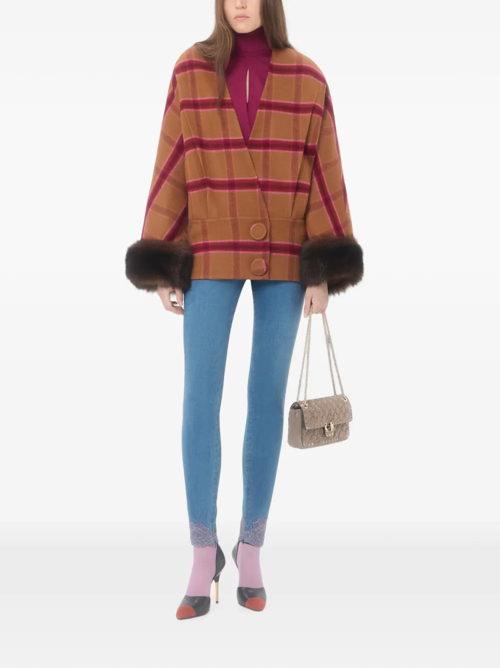 Valentino Garavani Denim broek met kant Blauw