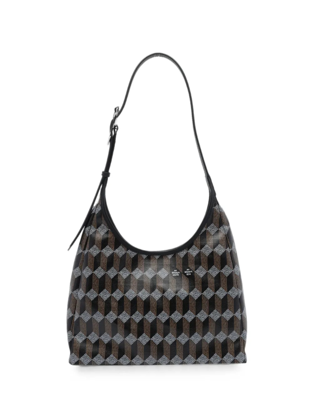 Au Départ Céleste monogram shoulder bag - Schwarz