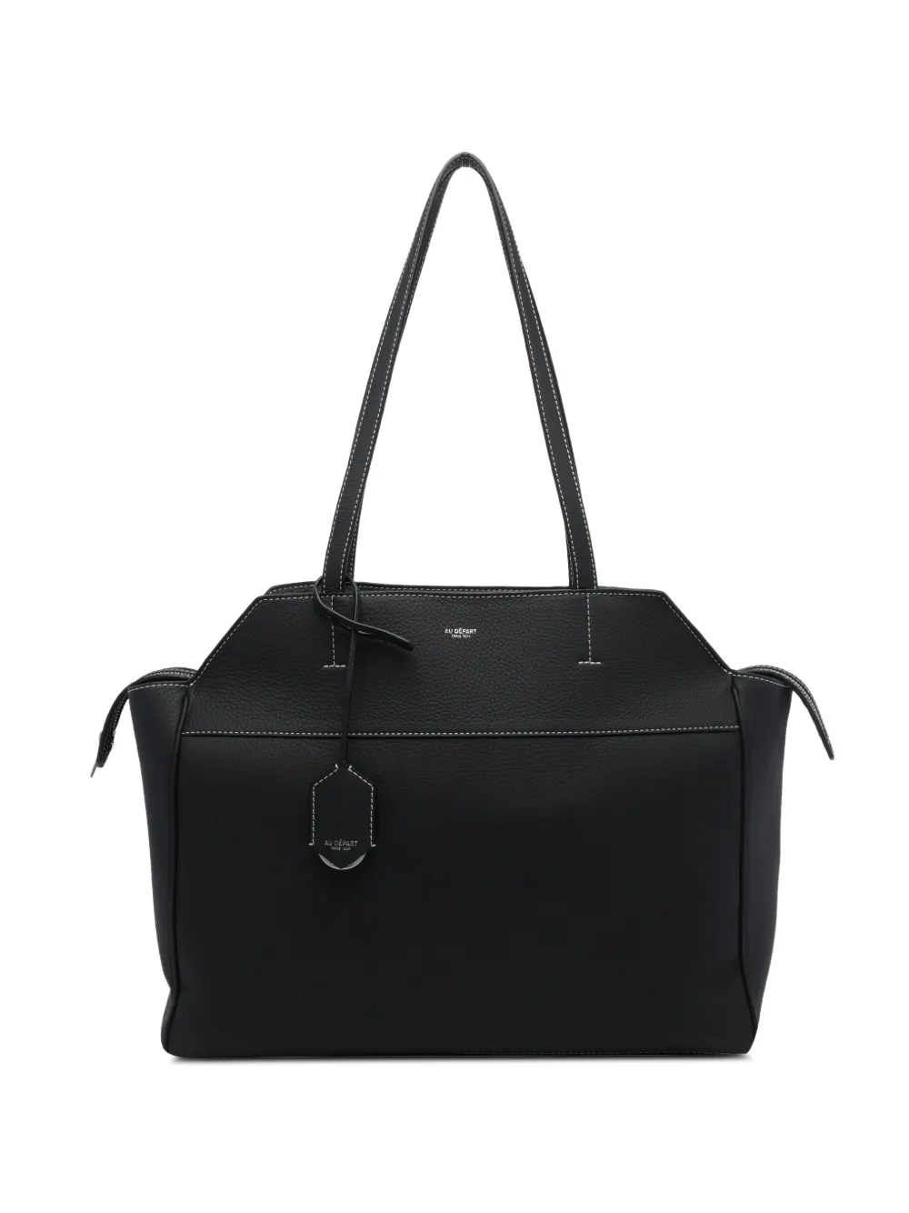 Au Départ Cité leather tote bag