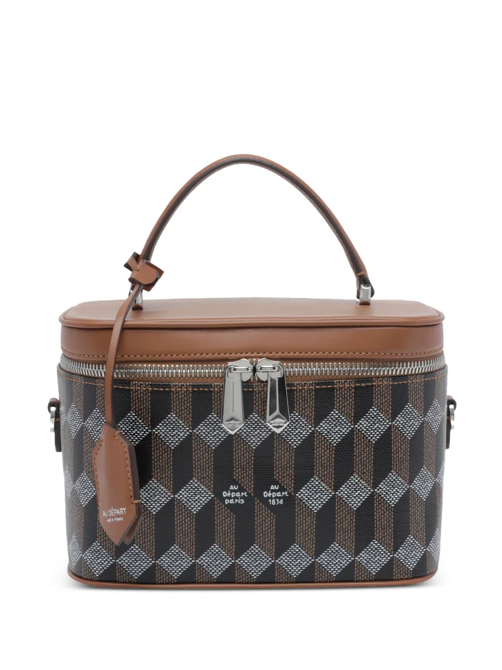 Au Départ Etoile leather shoulder bag - Marrone