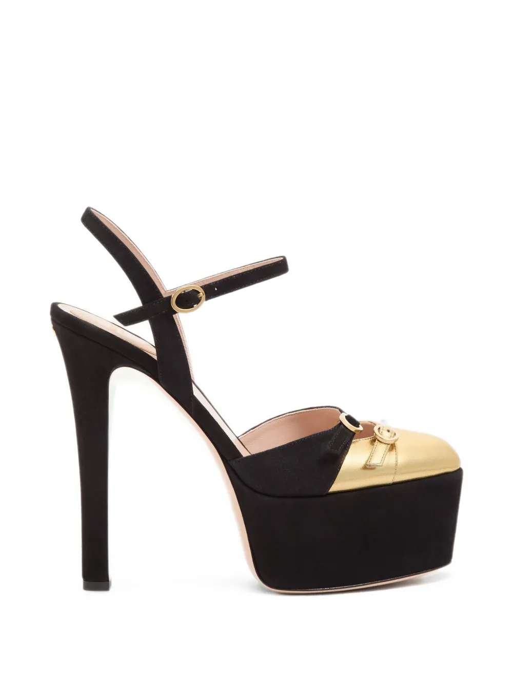 Valentino Garavani Crasher Platform Pumps In Suede 145mm In 블랙